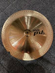 チャイナシンバル PAISTE pst5 18インチ 割れシンバルリペア品