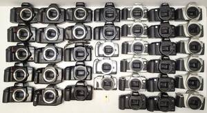 M9D 大量 ３８台 キャノン AF 一眼 カメラ EOS Kiss Panorama Ⅲ 5 10 QD 100 QD 630 650 750QD 850 1000QD 1000SQD IX50 等 ジャンク