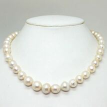 《南洋白蝶真珠ネックレス》J 56.5g 43.5cm 真珠 パール pearl ジュエリーjewelry necklace ☆_画像2