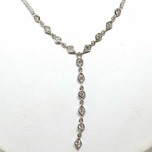 VAID ROMA(ヴェイドローマ)《K18(750)天然ダイヤモンドネックレス》J 5.5g 49.5cm 0.56ct diamond necklace jewelry ED6/EE5