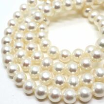 《アコヤ本真珠2連ネックレス》J 7.0-7.5mm珠 66.5g 41cm pearl necklace ジュエリー jewelry EA5/EF_画像4