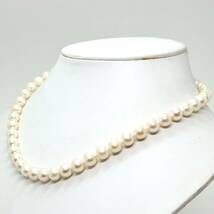 《アコヤ本真珠ネックレス》J 7.5-8.0mm珠 36.4g 41cm pearl necklace ジュエリー jewelry EA3/EB0_画像3