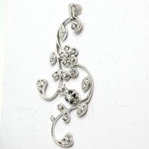 高品質!!《K18(750)天然ブラックダイヤモンド/天然ダイヤモンド ペンダントトップ》J 6.1g diamond pendant jewelry ジュエリー EE4/EE5_画像2