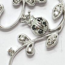 高品質!!《K18(750)天然ブラックダイヤモンド/天然ダイヤモンド ペンダントトップ》J 6.1g diamond pendant jewelry ジュエリー EE4/EE5_画像4