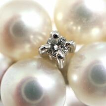 新品仕上げ済み!!POLA jewelry(ポーラジュエリー)《Pt900天然ダイヤモンド/アコヤ本真珠リング》J 5.9g 11号 diamond ring pearl EB5/EB6_画像4