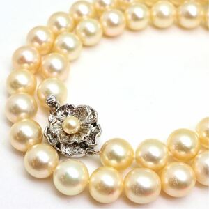 大珠!!《アコヤ本真珠ネックレス》J 8.5mm珠 49.1g 45cm pearl necklace ジュエリー jewelry EB0/EB0