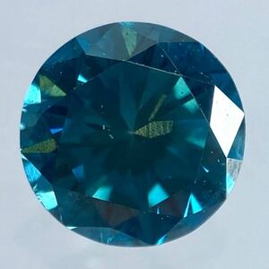 《天然ブルーダイヤモンド 0.586ct》j 約5.12×3.35mmソーティング付 ルース 裸石 tourmaline 宝石 jewerlyジュエリー EA1