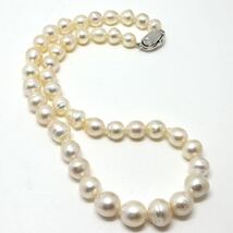 《南洋白蝶真珠ネックレス》J 56.5g 43.5cm 真珠 パール pearl ジュエリーjewelry necklace ☆_画像5