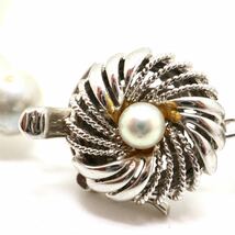 《アコヤ本真珠ネックレス&K14WGイヤリング》J 7.5-8.0mm珠 40.5g 42cm pearl necklace ジュエリー jewelry EA0/EA5_画像6