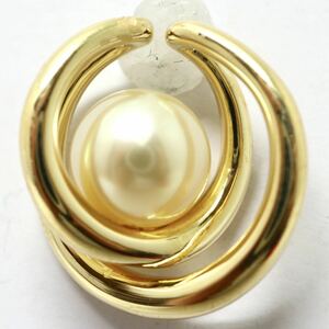 MIKIMOTO(ミキモト)高品質!!《K18 アコヤ本真珠ペンダントトップ》J 約4.0g パール pearl diamond pendant ジュエリー EF5/EH0