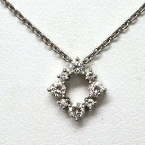 VENDOME AOYAMA(ヴァンドーム青山) 《Pt950/Pt850 天然ダイヤモンドネックレス》J 約2.2g 約40cm necklace jewelry ジュエリー EA2/EA2