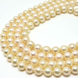 《アコヤ本真珠ネックレス9点おまとめ》J 約248.2g 真珠 ケシ パール バロック pearl necklace accessory jewelry ジュエリー EC5