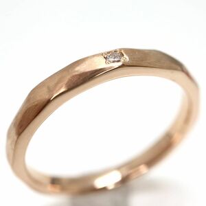 ete(エテ)《K18 天然ダイヤモンドリング》J 約2.4g 約9号 0.01ct diamond 指輪 ring jewelry ジュエリー EB0/EB