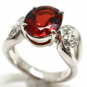 ソーティング付き!!《K18WG 天然ダイヤモンド/天然フェルスパーリング》J 11.5号 9.1g 2.391ct 0.165ct diamond jewelry ring EG3/EG7