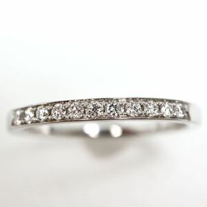 4℃(ヨンドシー)《K18WG 天然ダイヤモンドエタニティリング》F 2.1g 10号 diamond ring 指輪 jewelry ジュエリー EA8/EA9