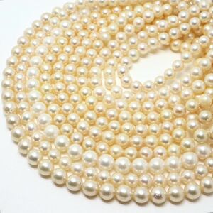 《アコヤ本真珠ネックレス7点おまとめ》F 約290.1g pearl パール necklace ジュエリー jewelry EA7