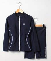 11号 Ｌサイズ 新品 BENETTON ベネトン 長袖 セパレーツ フィットネス水着 紺色 ネイビー レディース フルジップタンキニ 送料無料匿名配送_画像5