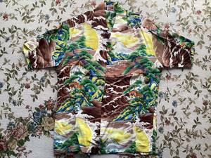 ヴィンテージ ハワイアン アロハシャツ Vintage Hawaiian Aloha Shirt PALI HAWAIIAN STYLE Rayon Made in Hawaii “MINT” 未使用品