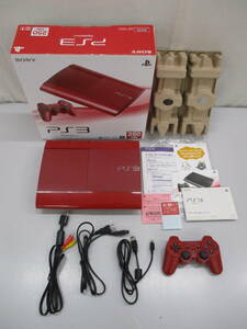 G0119-7A/ 動作OK SONY PS3 本体 CECH-4000B ガーネットレッド 250GB