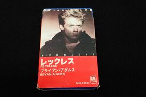◆95 カセットテープ15 レックレス ブライアン・アダムス BRYAN ADAMS/AMC-28066◆昭和レトロ/消費税0円