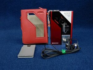 ★AIWA HS-F7 ケース+イヤホン付★アイワ/電源入りましたが再生出来ません/ジャンク品/消費税0円