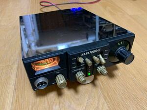 NASA72GX-Ⅱ 銀NASA！ NASA Q キュー付き！高音オーフナ912変調　動作品　28Mhz CB無線 ナサ パート2