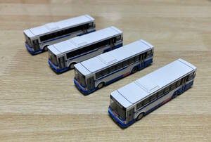5【ネコポス送料無料】バスコレクション 第16弾 富士重工業7E 西日本JRバス 4台で