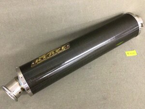 ★＠０１４★バイクパーツ 【未使用品】KLAZE クレイズ 汎用 カーボンサイレンサー 500mm×110mm 差込約φ60.5mm