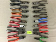 ★Ｍ―０３８★工具　ペンチ 18点まとめて TAKAGI/SSS/フジ矢/FUJI/KEIBA/VULCAN/MERRY 等 全長約14～22cm セット[80]_画像1