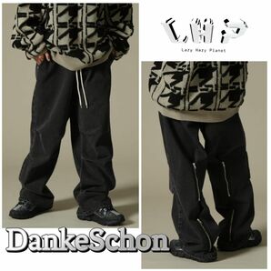 DankeSchon/ダンケシェーン/ブラック reDENIM BONTAGE PANTS/リメイクデニムボンテージパンツ