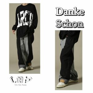 DankeSchon/ダンケシェーン/PREMIUM reDENIM SHIFT 2CM PANTS/dリメイクデニムパンツ