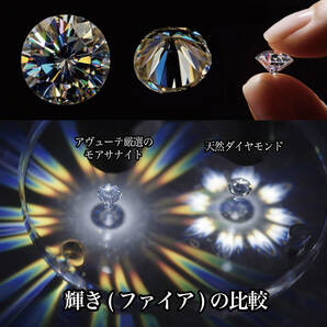 究極◆6.5mm 1ct モアサナイト 一粒ネックレス シルバー チェーン2本付属◆silver925 鑑別書 保証書 ジュエリーボックス ギフトバッグ 純銀の画像9