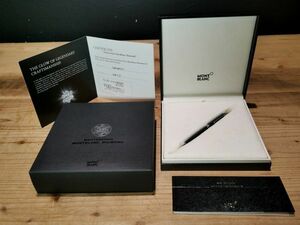 【陵】h84ha24m　モンブラン　マイスターシュテュック ボールペン　ダイヤモンド ・文房具・　検索)K18 MONTBLANC　保証書付　筆記用具