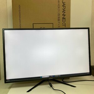 JAPANNEXT 4K HDR 31.5型液晶ディスプレイ JN-V315UHDRC60W TYPE-C 液晶モニター スタンドネジ欠品 ※引き取り可●