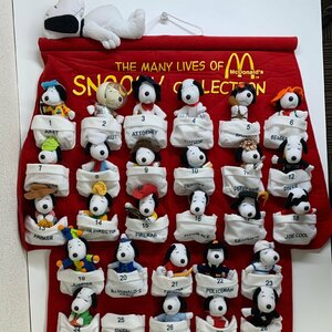 【1個欠品有】マクドナルド SNOOPY スヌーピー コレクション 壁掛けタペストリー ぬいぐるみ 27個 ☆