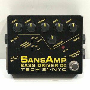 TECH21 SANSAMP BASS DRIVER DI MADE IN USA《動作確認済》 ベース用ダイレクトボックス プリアンプ ◆