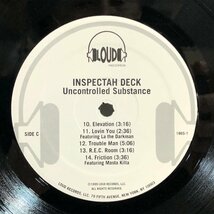 【US盤 2LP】INSPECTAH DECK / UNCONTROLLED SUBSTANCE / インスペクター・デック1stソロ ウータン・クラン LOUD 1865-1 ▲_画像4