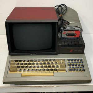 【ジャンク】SHARP MZ-80C＜通電のみ確認＞シャープ Clean Computer レトロPC No.8 スペースインベーダー ※引取り可 □