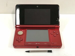 【ジャンク】 NINTENDO 3DS 本体 《電池なし》 フレアレッド 任天堂 ニンテンドー CTR-001 ◆