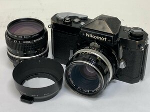 Nikon Nikomat FTn／50mm F2／28mm F3.5＜シャッター確認＞※電池蓋固着 ニコン ニコマート フィルム一眼レフカメラ MF単焦点レンズ HS-6□