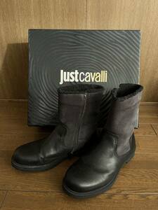 ★★★最終大幅値下げ！★美品！★鬼安！★JUST CAVALLI ！★ジャストカヴァリ！★デザインブーツ！★サイドジッパー！★サイズ４０！★