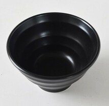 使いやすいサイズ　【美濃焼き】黒陶　陶磁器　うず　深どんぶり　14ｃｍ　小丼　こどんぶり　1個から複数枚落札可_画像2