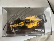 1/43 ミニチャンプス JORDAN HONDA EJ12 佐藤琢磨 2002 鈴鹿5th ベンソン&ヘッジ仕様 佐藤琢磨サイン入り_画像2