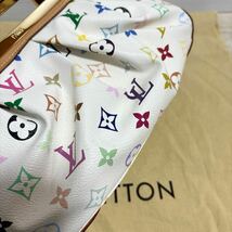 ルイヴィトン LOUIS VUITTON ジュディPM ホワイト マルチカラー モノグラム ハンドバッグ ショルダーバッグ 2WAY ロゴ 総ロゴ LV レザー_画像7