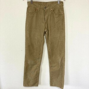 H6579NL Levi's 702 リーバイス702 サイズW30 L32 (M位) コーデュロイパンツ ワークパンツ ベージュ メンズ カジュアル 古着 牛革パッチ