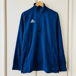 H6836cL adidas アディダス クライマライト サイズL～XL位 スポーツウェア ハーフジップ トラックジャケット ジャージ ネイビー 紺色