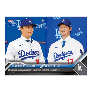 【移籍記念】大谷翔平 山本由伸　Yoshinobu Yamamoto/Shohei Ohtani - 2023 MLB TOPPS NOWTopps JP Card OS26　5