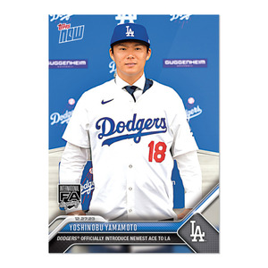 【移籍記念】 山本由伸　Yoshinobu Yamamoto - 2023 MLB TOPPS NOWTopps JP Card OS25 1