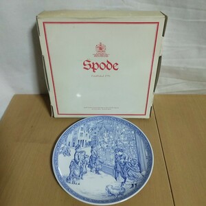 SPODE　絵皿　飾り皿　THE SPODE BLUE ROOM COLLECTION Christmas Plate Number4／スポード　クリスマス・プレート