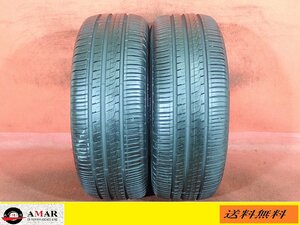 205/55R16● PIRELLI CINTURATO P6/ 中古 ★ 2本(T-5518A)送料無料/沖縄別途